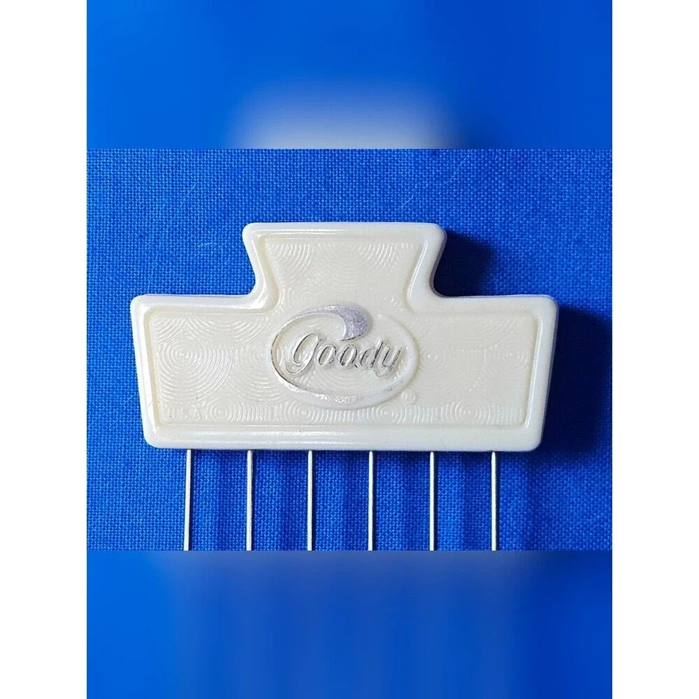 Vintage 70s 80s Goody Hair Pick Stainless Steel Tease Lift Comb Travel/Purse Sz